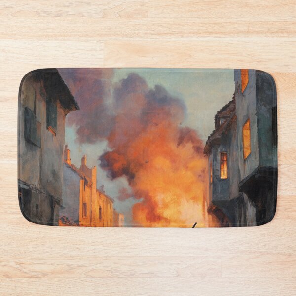 Item preview, Tank Battle in a Bombed French Village designed and sold by Rtymer.