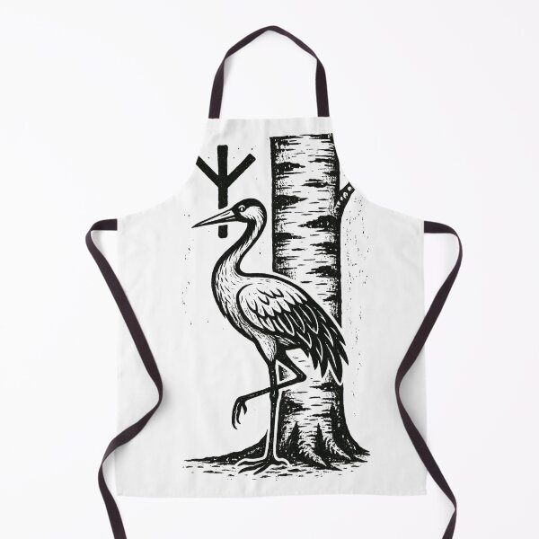 Item preview, Elhaz Rune Heron – Norse Pagan Protection Symbol Art designed and sold by jelonkaa.