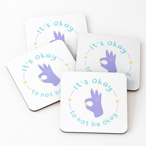 Item preview, It’s Okay to Not Be Okay Mental Health Support Sticker designed and sold by Blueprint&co.