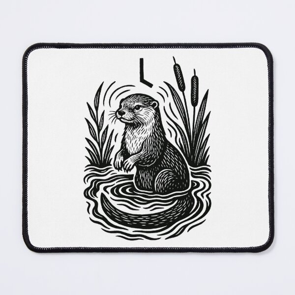 Item preview, Laguz Rune Otter – Norse Nature Spirit Animal Design designed and sold by jelonkaa.