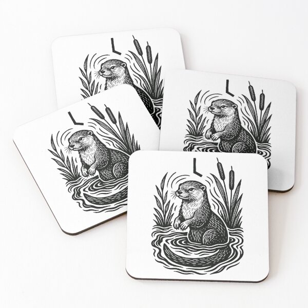 Item preview, Laguz Rune Otter – Norse Nature Spirit Animal Design designed and sold by jelonkaa.