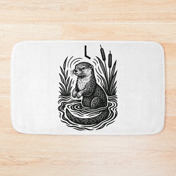 Item preview, Laguz Rune Otter – Norse Nature Spirit Animal Design designed and sold by jelonkaa.