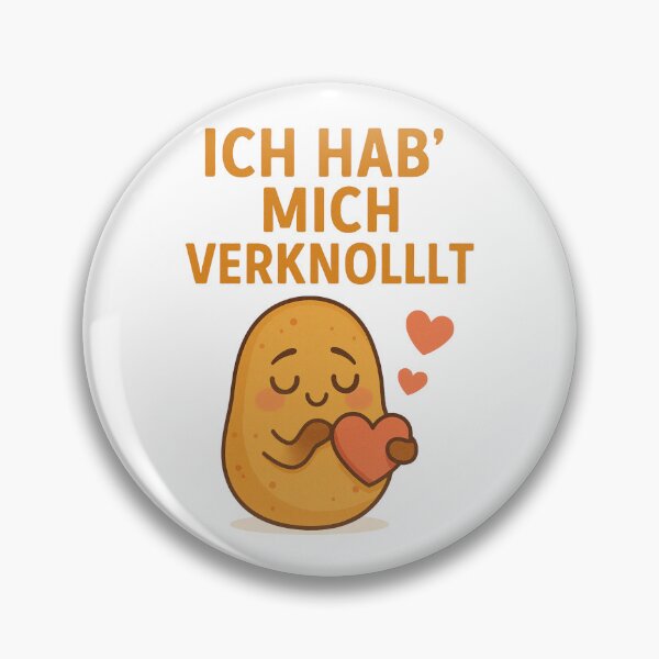 Item preview, Ich hab’ mich verknollt – Cute German Love Potato Pun Design designed and sold by jelonkaa.