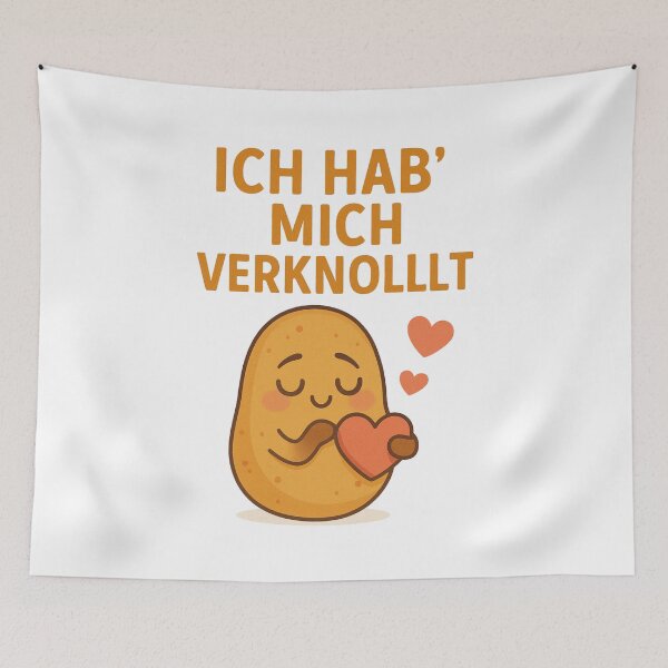 Item preview, Ich hab’ mich verknollt – Cute German Love Potato Pun Design designed and sold by jelonkaa.