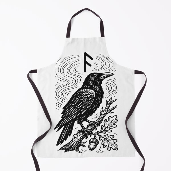 Item preview, Ansuz Rune – Raven Spirit on Oak Branch | Norse Pagan Art designed and sold by jelonkaa.