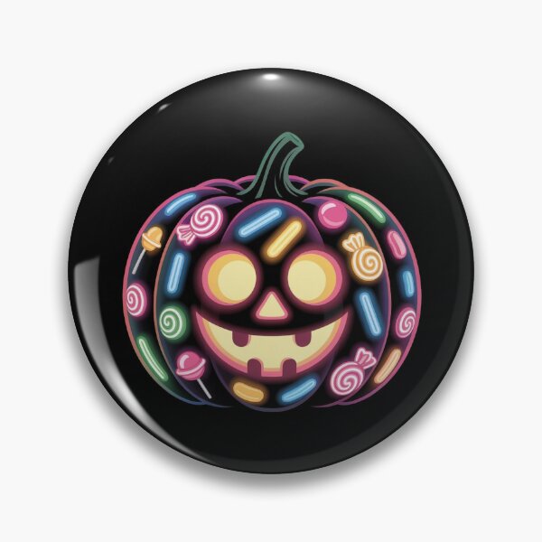 Item preview, Neon Halloween Pumpkin Cute Cartoon  designed and sold by WikaKowalczyk.