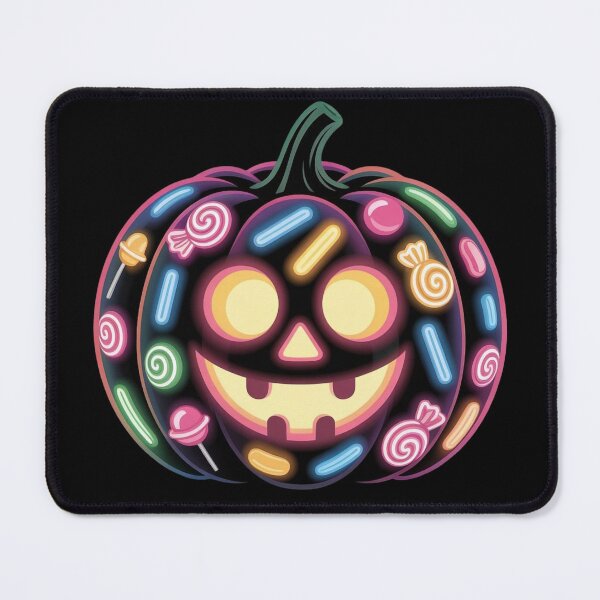 Item preview, Neon Halloween Pumpkin Cute Cartoon designed and sold by WikaKowalczyk.