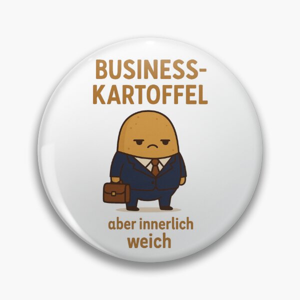 Item preview, Business-Kartoffel – Funny German Office Potato with Soft Heart designed and sold by jelonkaa.