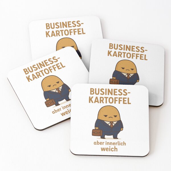 Item preview, Business-Kartoffel – Funny German Office Potato with Soft Heart designed and sold by jelonkaa.