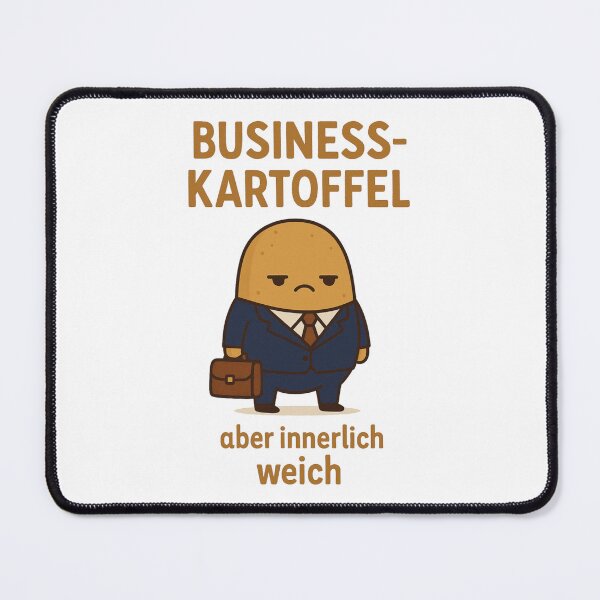 Item preview, Business-Kartoffel – Funny German Office Potato with Soft Heart designed and sold by jelonkaa.