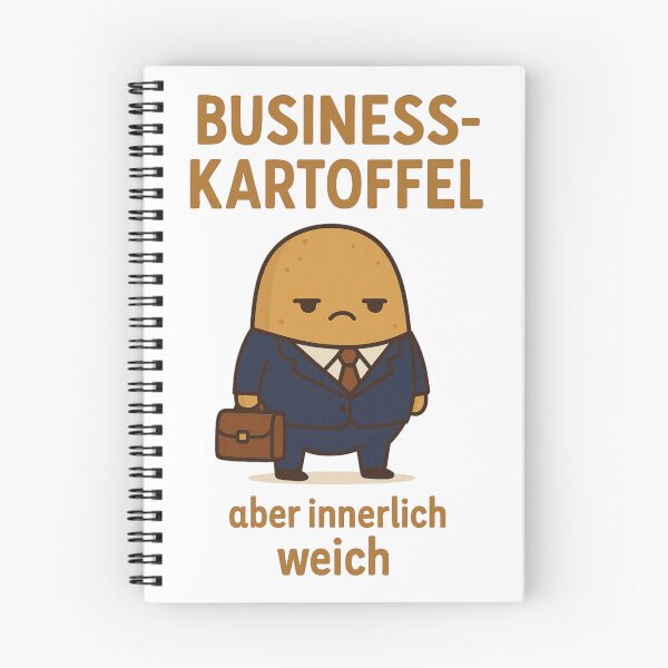 Item preview, Business-Kartoffel – Funny German Office Potato with Soft Heart designed and sold by jelonkaa.