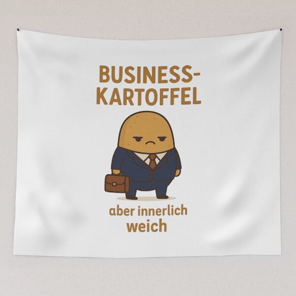 Item preview, Business-Kartoffel – Funny German Office Potato with Soft Heart designed and sold by jelonkaa.