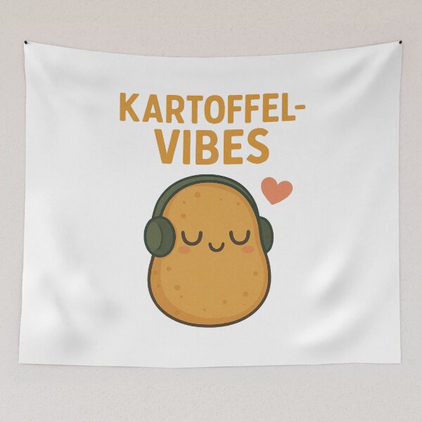 Item preview, Kartoffel-Vibes – Cute German Chill Potato Music Design designed and sold by jelonkaa.
