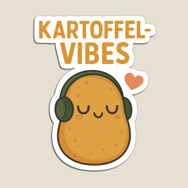 Item preview, Kartoffel-Vibes – Lustiger chilliger Kartoffel mit Kopfhörern designed and sold by jelonkaa.