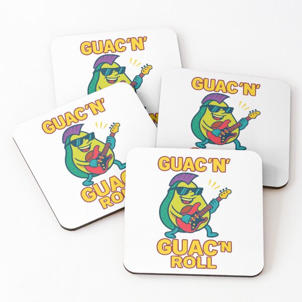 Item preview, Guac‑n‑Roll – Funny Avocado Playing Guitar for Music Fans designed and sold by jelonkaa.