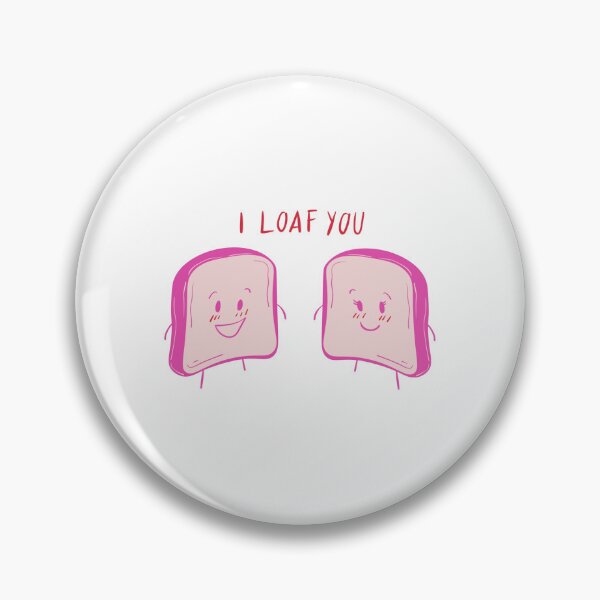 Item preview,  I Loaf You Funny Bread Sticker designed and sold by Blueprint&co.