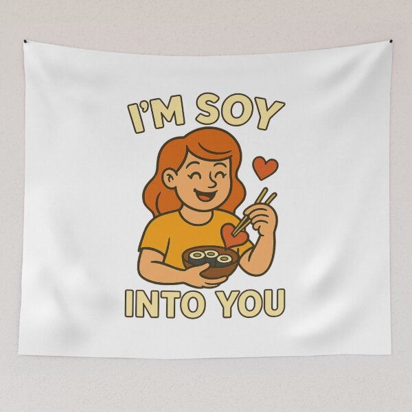 Item preview, I'm Soy Into You – Funny Sushi Food Pun for Couples and Sushi Fans designed and sold by jelonkaa.