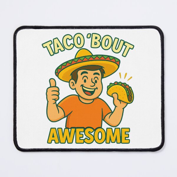 Item preview, Taco ’Bout Awesome – Funny Taco Pun Design for Food Lovers designed and sold by jelonkaa.