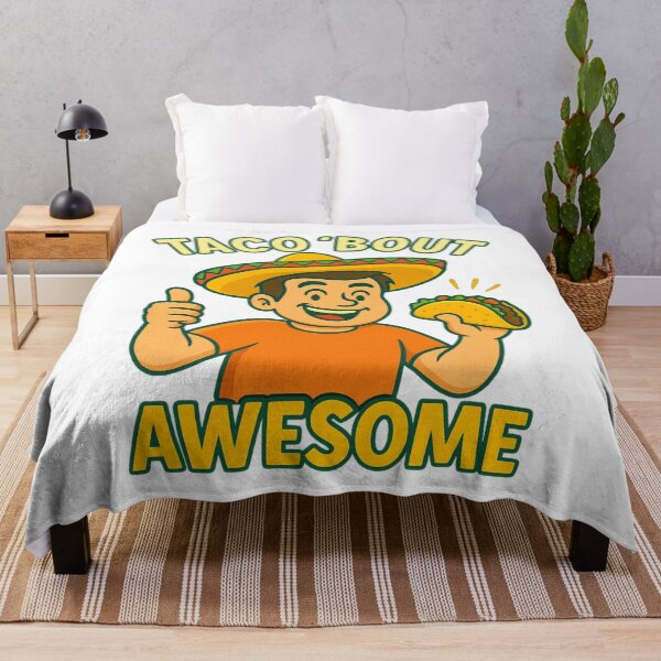 Item preview, Taco ’Bout Awesome – Funny Taco Pun Design for Food Lovers designed and sold by jelonkaa.