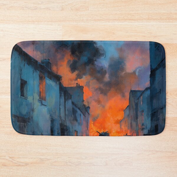Item preview, Tank Battle in a Bombed French Village designed and sold by Rtymer.
