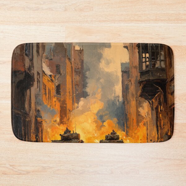 Item preview, Tank Battle in a Bombed French Village designed and sold by Rtymer.