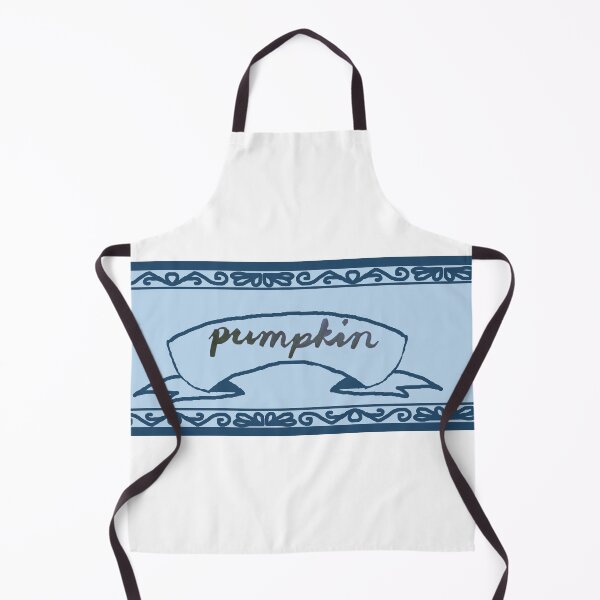 Item preview, Pumpkin Spice Label Blue with Calligraphy designed and sold by abitofaromantic.