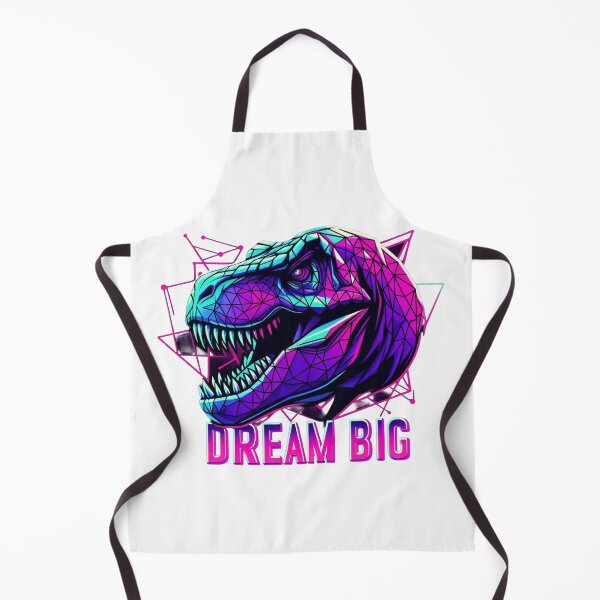 Item preview, Dream Big T‑Rex – Neon Cyberpunk Polygon Dinosaur Tee designed and sold by UmcommonGoods.