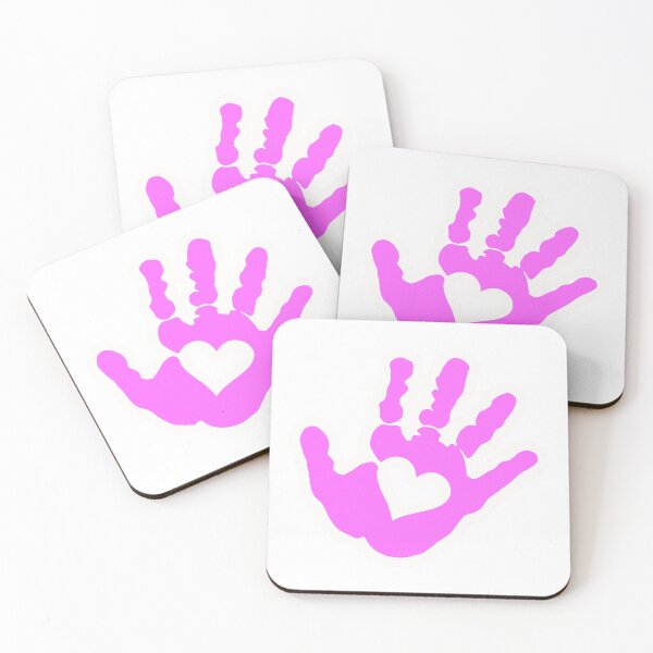 Item preview, Love & Kindness Pink Handprint Sticker designed and sold by Blueprint&co.