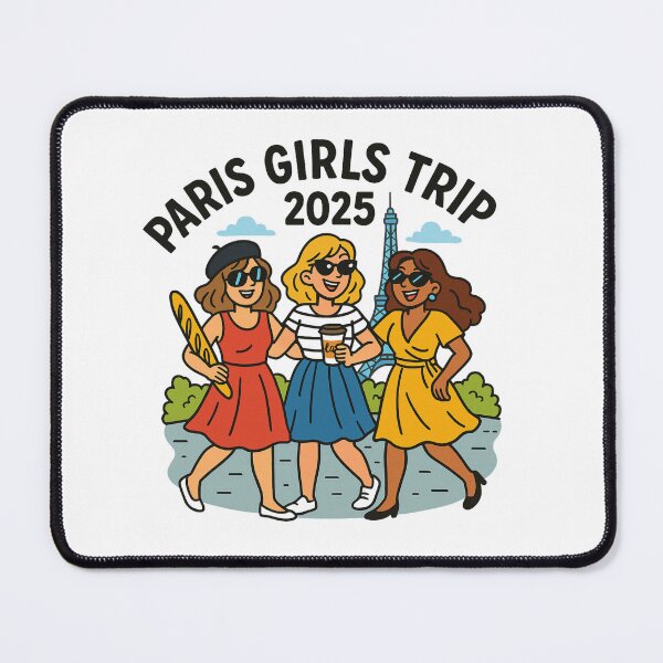 Item preview, Paris Girls Trip 2025 – Fun Friends Travel Design for Women designed and sold by jelonkaa.
