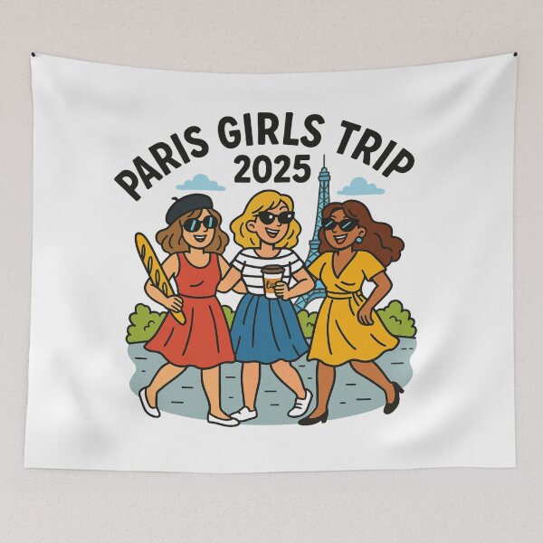 Item preview, Paris Girls Trip 2025 – Fun Friends Travel Design for Women designed and sold by jelonkaa.