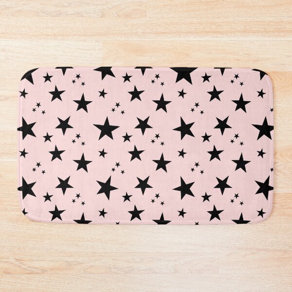 Item preview, Black Stars on Pastel Pink Seamless Repeat designed and sold by Sharon Schwalbe.