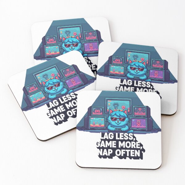 Item preview, Indie Gamer Cat Streaming – Neon Pixel Art Design with Motivational Gamer Slogan designed and sold by kubix81.