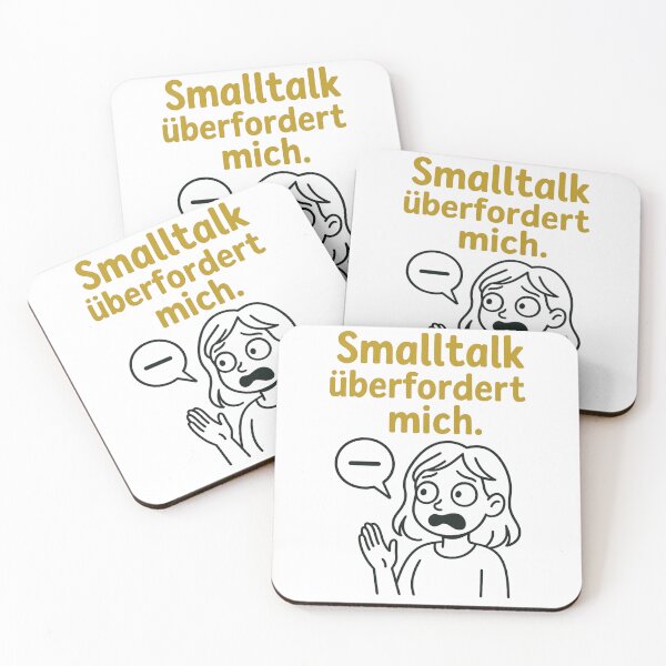Item preview, Smalltalk überfordert mich – Introvert Humor DE designed and sold by jelonkaa.
