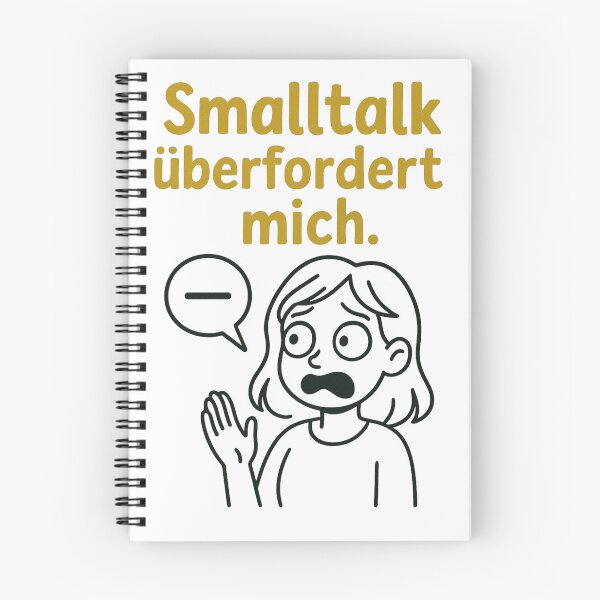Item preview, Smalltalk überfordert mich – Introvert Humor DE designed and sold by jelonkaa.