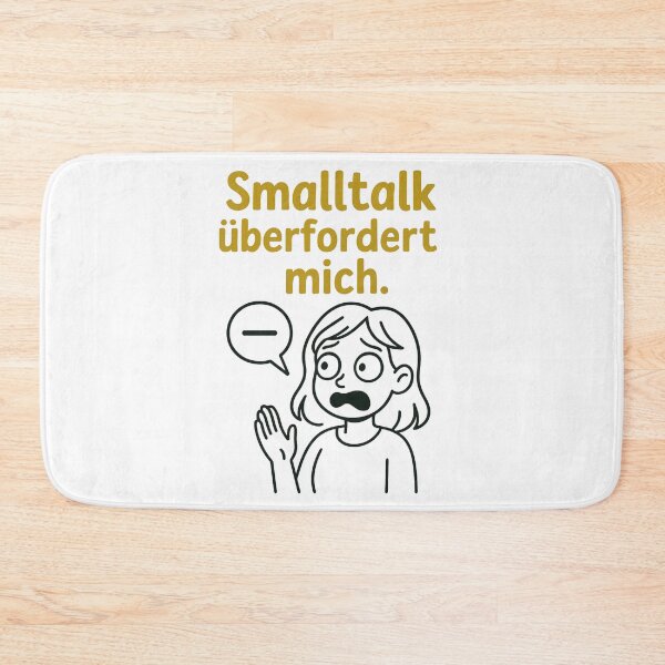 Item preview, Smalltalk überfordert mich – Introvert Humor DE designed and sold by jelonkaa.