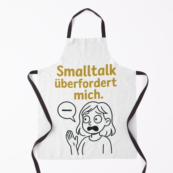 Item preview, Smalltalk überfordert mich – Introvert Humor DE designed and sold by jelonkaa.