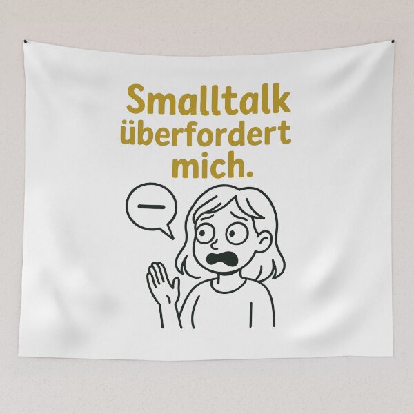 Item preview, Smalltalk überfordert mich – Introvert Humor DE designed and sold by jelonkaa.