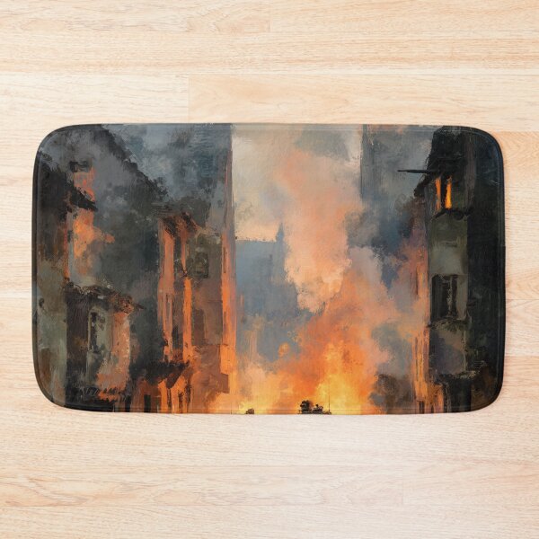Item preview, Tank Battle in a Bombed French Village designed and sold by Rtymer.