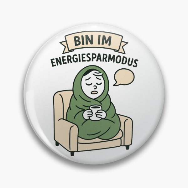 Item preview, Bin im Energiesparmodus – Cozy Lazy Day German Design designed and sold by jelonkaa.