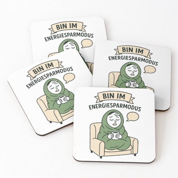 Item preview, Bin im Energiesparmodus – Cozy Lazy Day German Design designed and sold by jelonkaa.