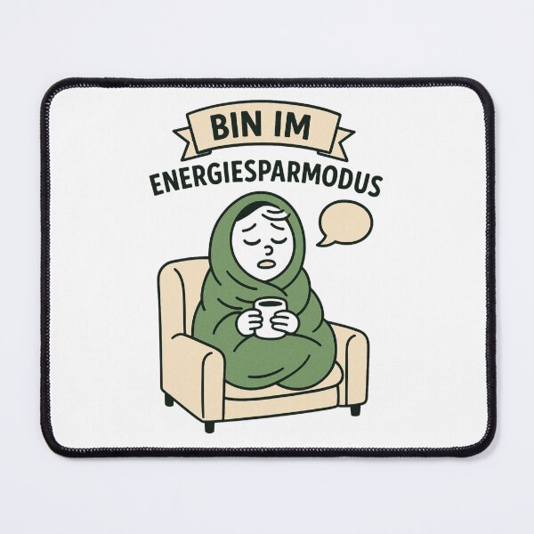 Item preview, Bin im Energiesparmodus – Cozy Lazy Day German Design designed and sold by jelonkaa.