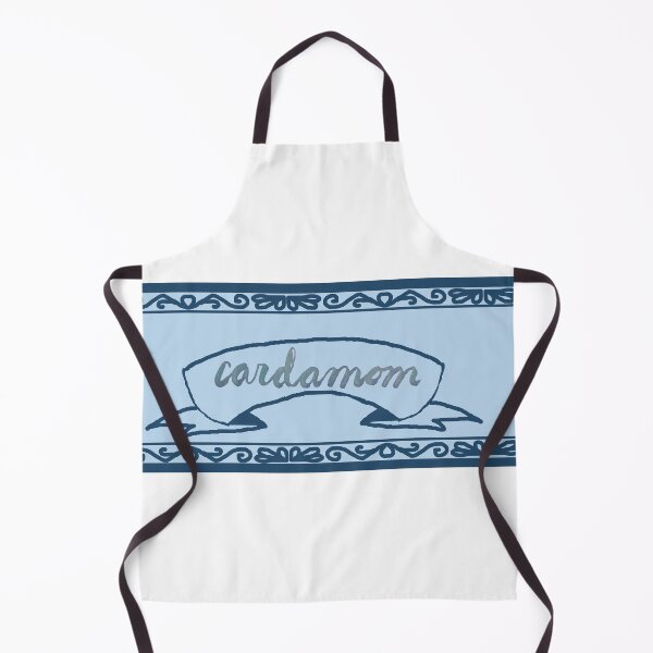 Item preview, Cardamom Spice Label Blue with Calligraphy designed and sold by abitofaromantic.