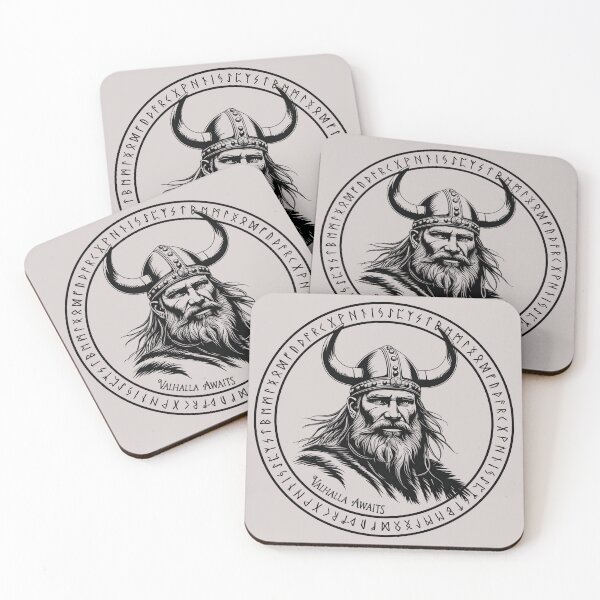 Item preview, Valhalla Awaits  – Dark Viking Warrior designed and sold by TeeJungleStudio.