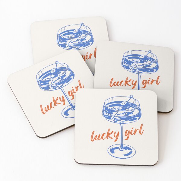 Item preview, lucky girl margarita blue and orange with magic8ball cherries  designed and sold by jessicaleah15.