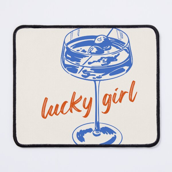 Item preview, lucky girl margarita blue and orange with magic8ball cherries  designed and sold by jessicaleah15.