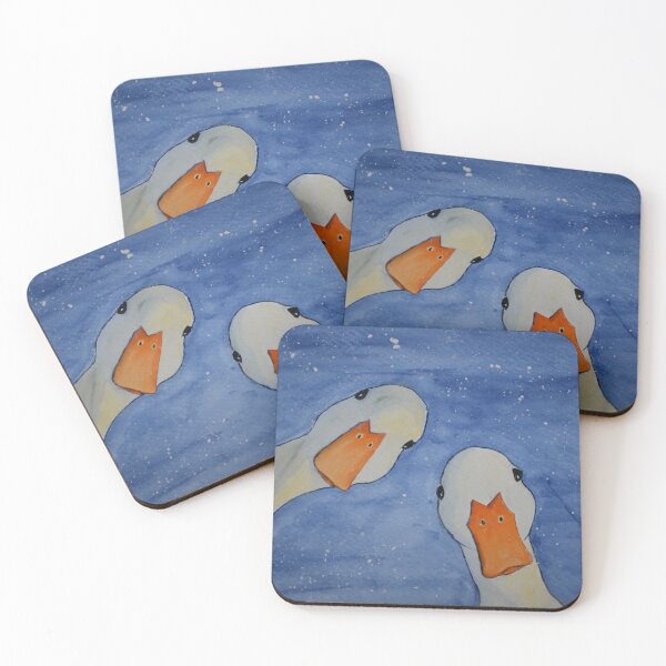 Item preview, Curious ducks, painted, farm decor, hand painted designed and sold by RachelEHenry.