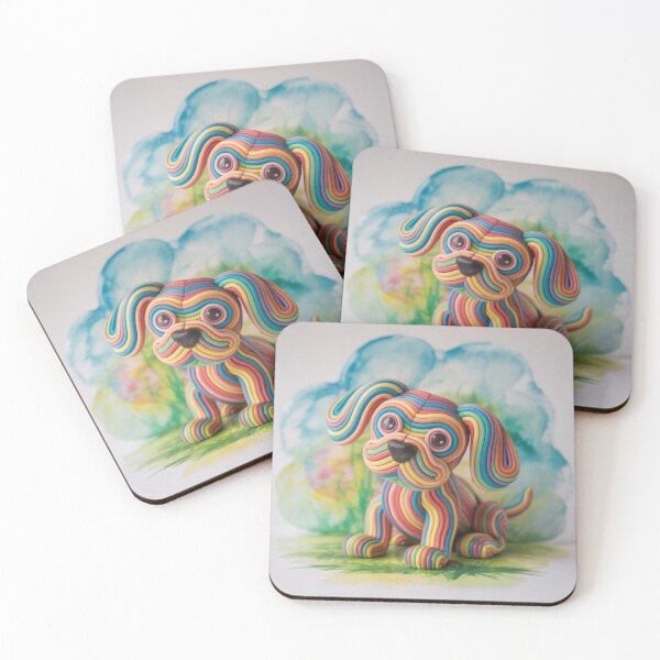 Item preview, Rainbow dog,watercolor. designed and sold by elegantpaterns.
