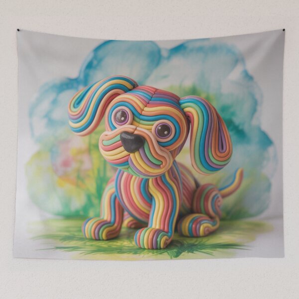 Item preview, Rainbow dog,watercolor. designed and sold by elegantpaterns.