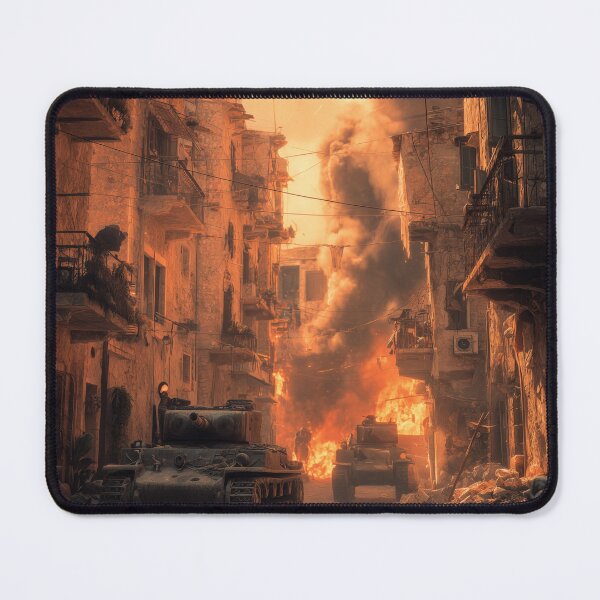 Item preview, Tank Battle in a Bombed French Village designed and sold by Rtymer.