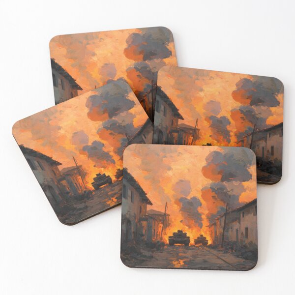 Item preview, Tank Battle in a Bombed French Village designed and sold by Rtymer.